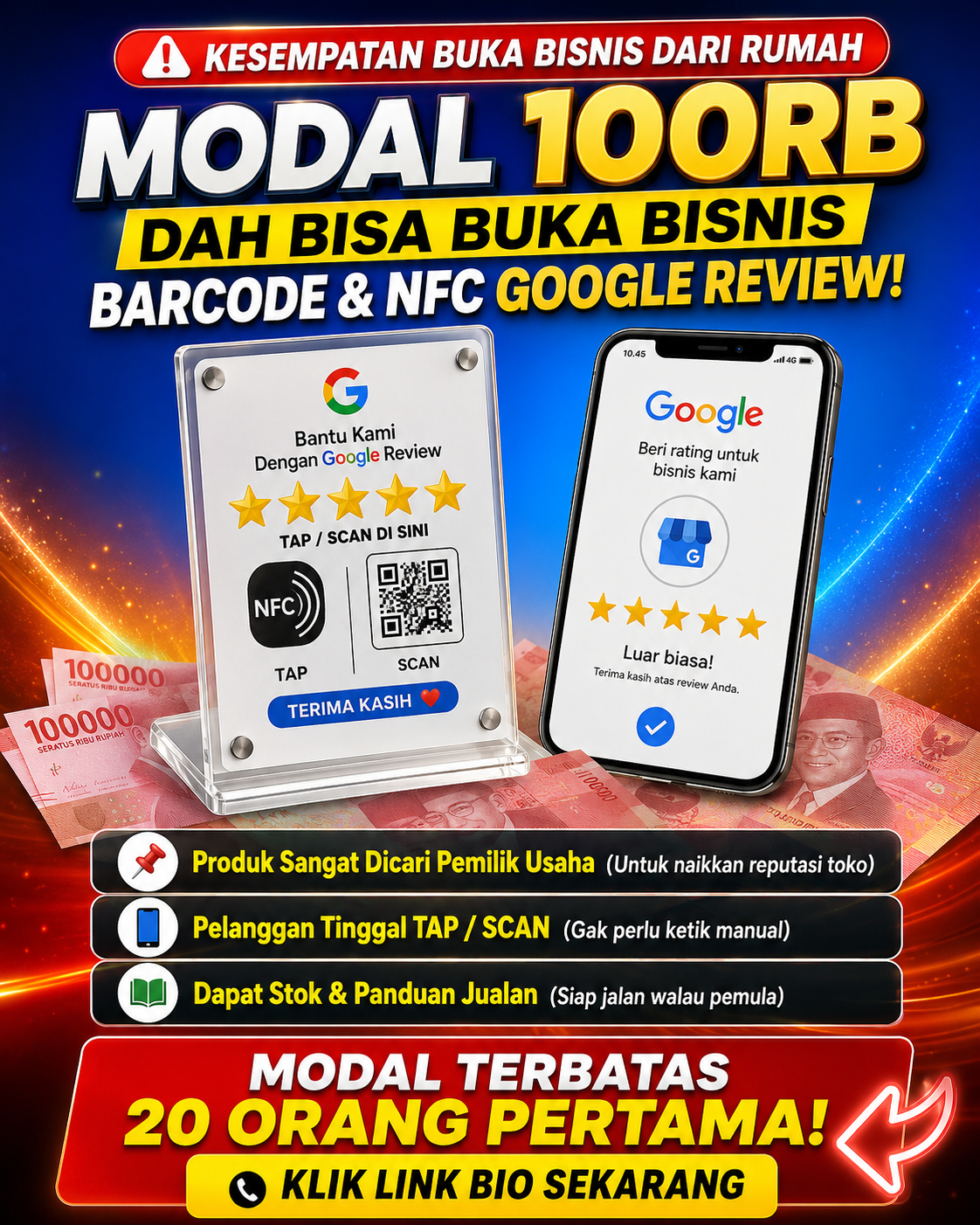 Reseller Bisnis Barcode & NFC Google Review