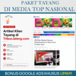 Jasa Publikasi Artikel Media Online Nasional Bonus Google Ads Khusus UMKM