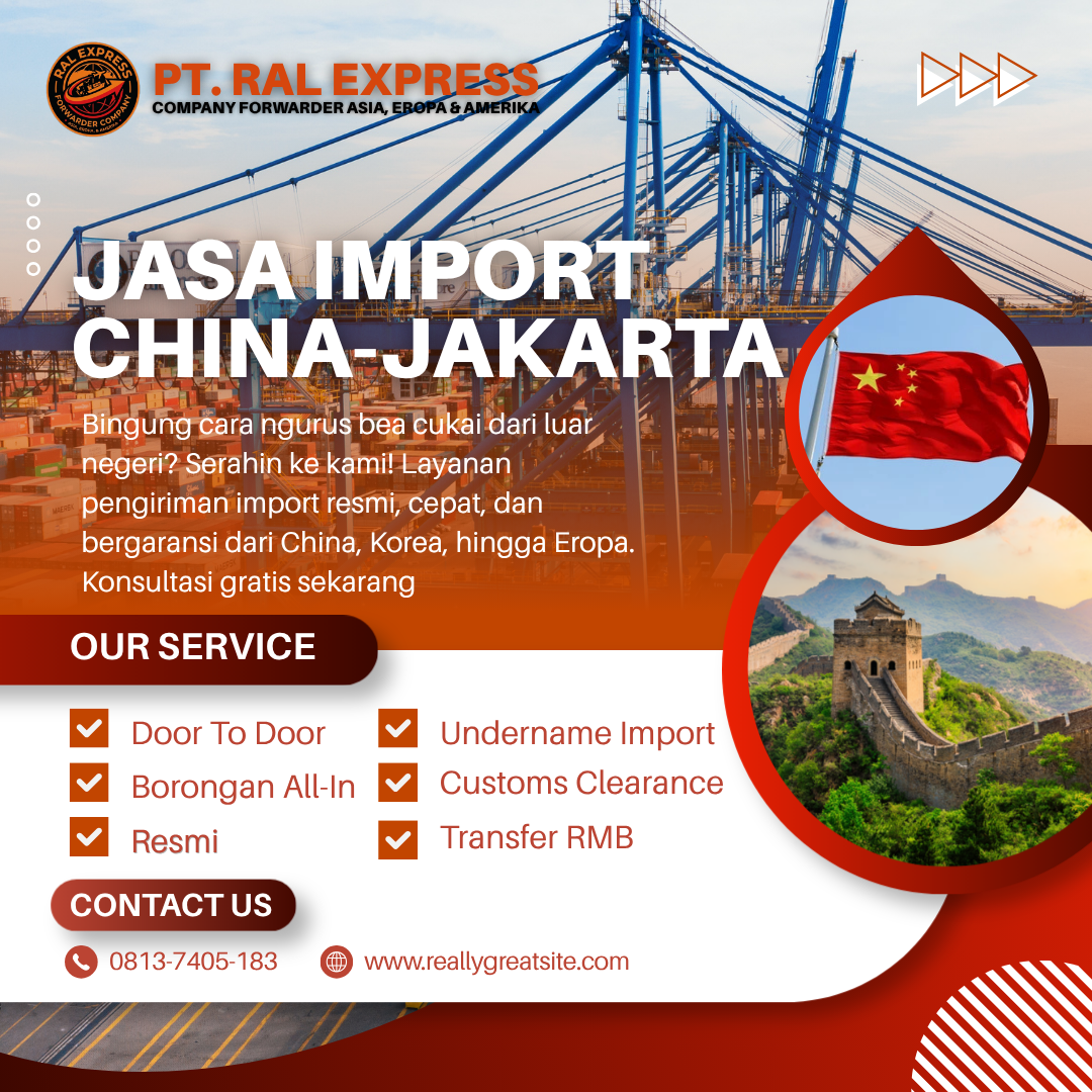 Jasa Import Barang China-Jakarta Door To Door