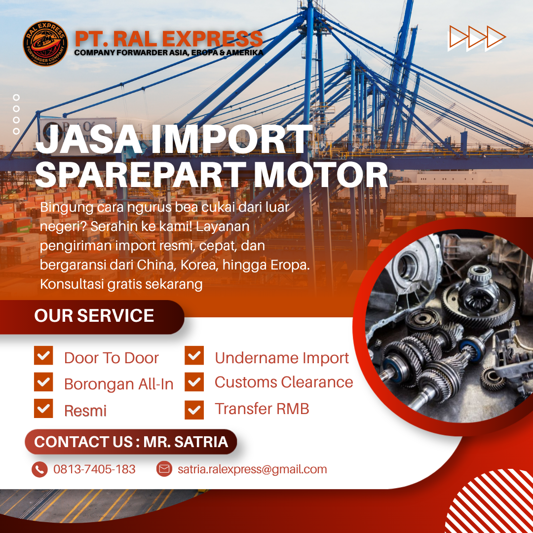 Jasa Import Sparepart Motor Door To Door