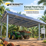 Panel Surya Kanopi Menghasilkan Listrik 70% Lebih Banyak Henat Tagihan Listrik