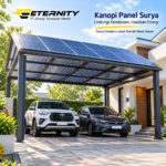 Panel Surya Kanopi Menghasilkan Listrik 70% Lebih Banyak Henat Tagihan Listrik