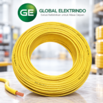 Jual Kabel Listrik Nyaf 1 X 1.5 Mm2 Kuning (100 Meter/Roll) Jembo Bekualitas Stadar SNI
