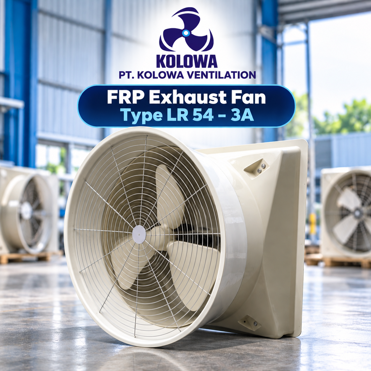 Jual FRP Exhaust Fan Type LR 54 – 3A