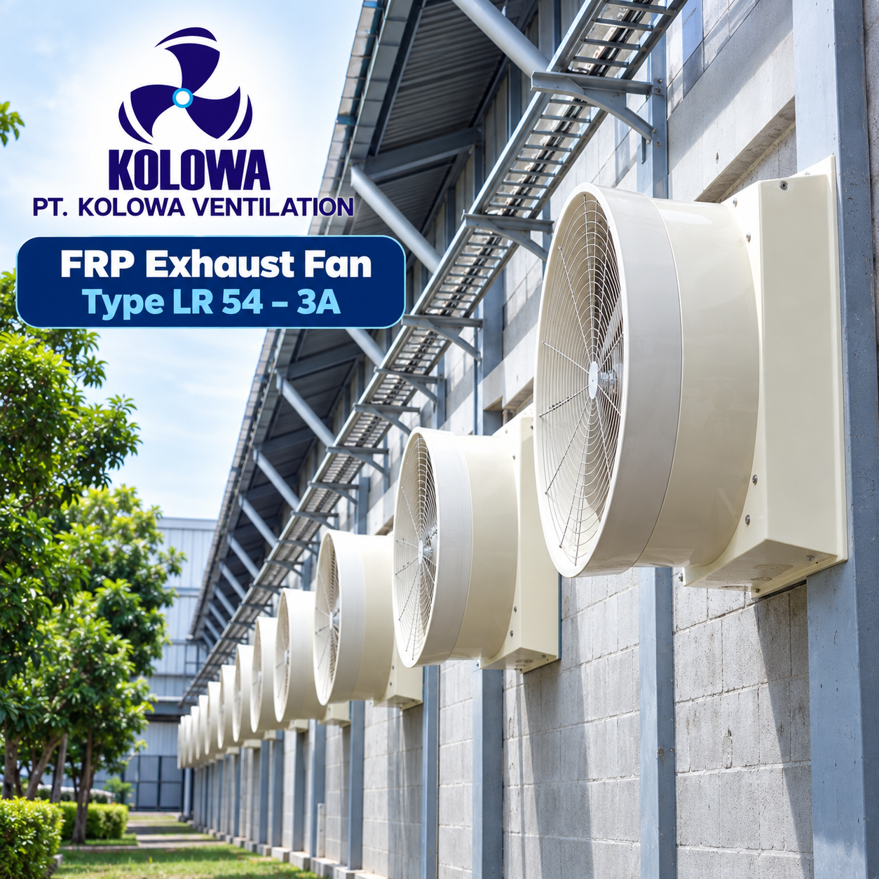 Jual FRP Exhaust Fan Type LR 54 – 3A