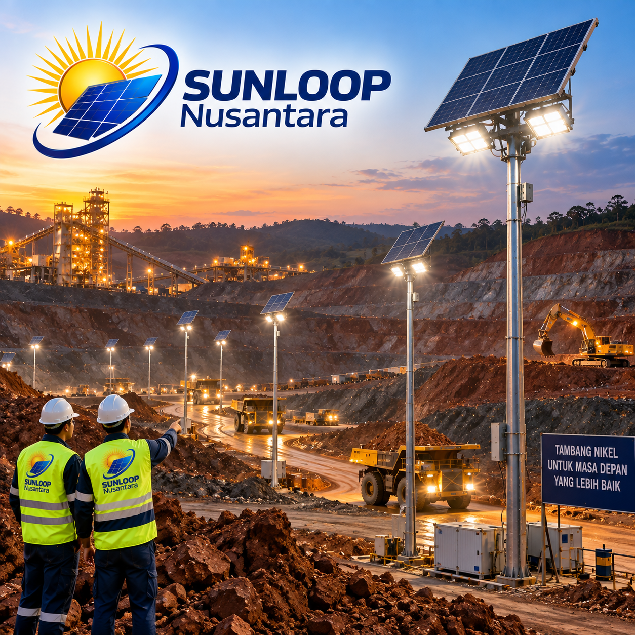 Paket Panel Surya Untuk Penerangan Tambang Geratis Alat