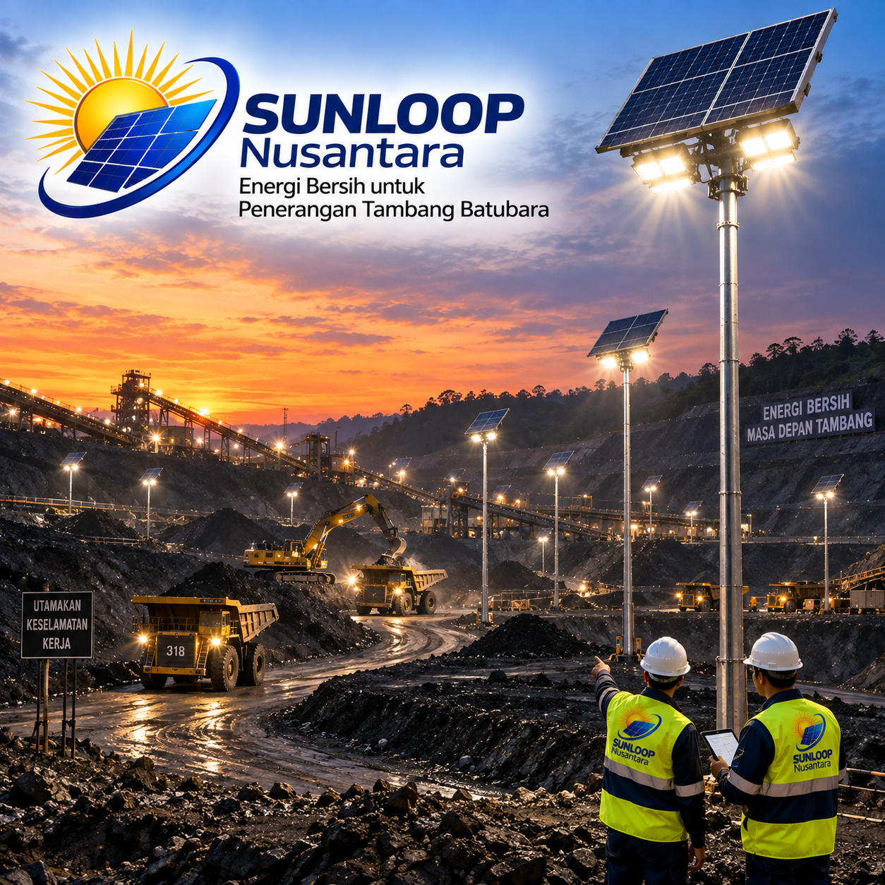 Paket Panel Surya Untuk Penerangan Tambang Geratis Alat