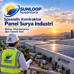 Sunloop Nusantara Spesialis Kontraktor Panel Industri Surya Bebas Maintenance dan Gerati Alat