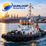 Pasang Panel Surya Untuk Kapal Tunda Tugboat