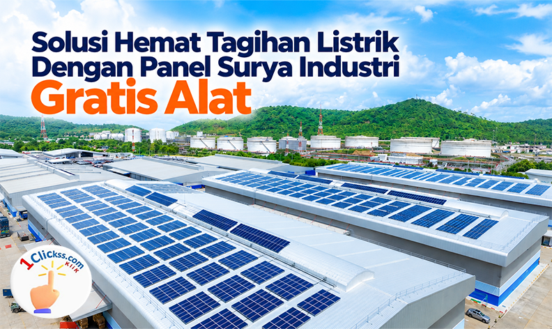 Pasang Panel Surya Industri Garatis Alat