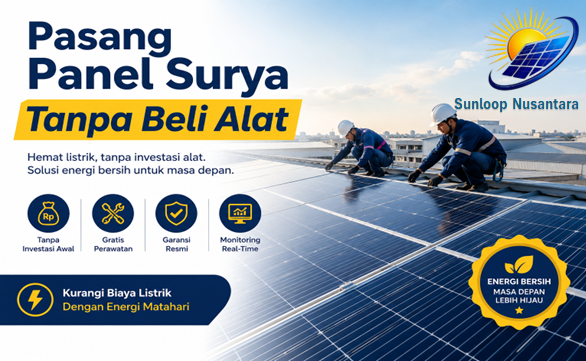 Pasang Panel Surya Geratis Alat