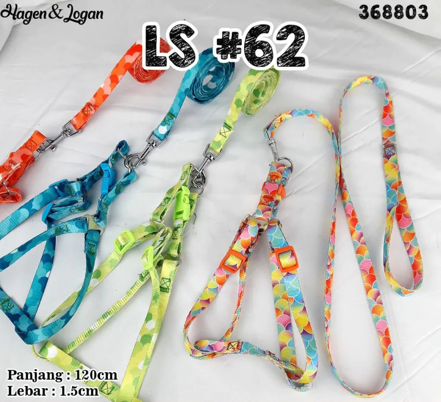LS62 图案狗猫牵引绳 - LS#62 狗牵引绳