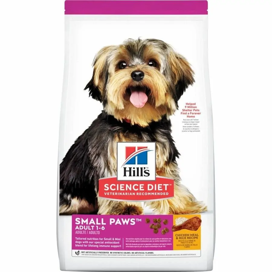 Hills Science Diet 成人小爪子鸡肉迷你 1.5 公斤 - Makanan Anjing Hills Adult Small Paws
