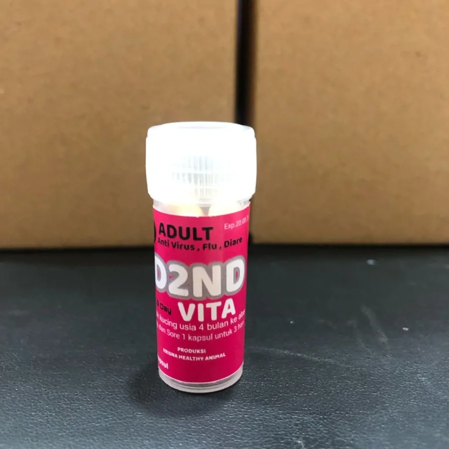 含有 6 粒维生素 D2ND 胶囊,对成年猫 Calici 有效的抗病毒药物