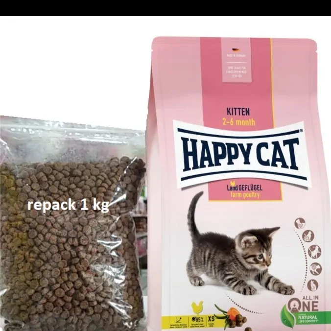 Happy Cat 小猫农场家禽重新包装 1 公斤 - 小猫幼猫食品