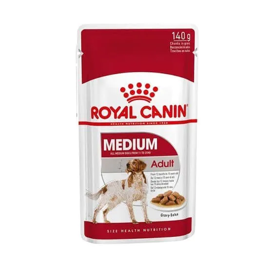 Royal Canin 中号成人袋装 140gr - Makanan Anjing / 湿食品