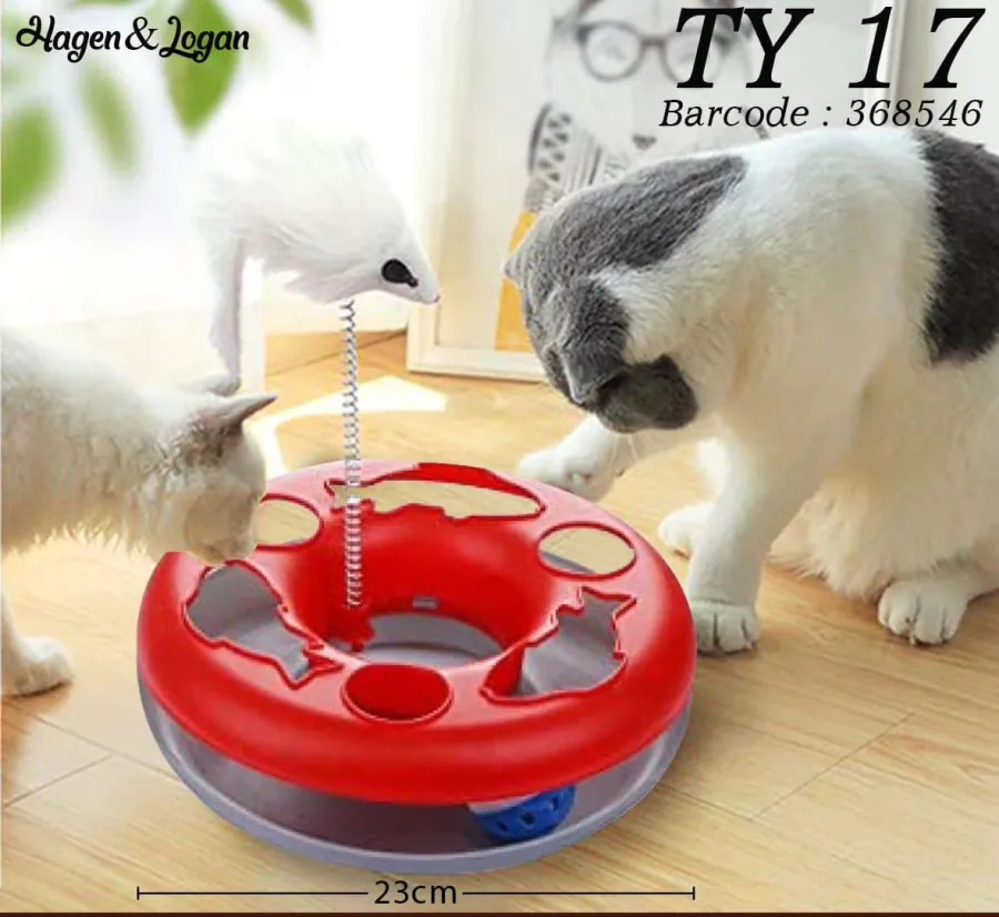 猫玩具互动TY17-玩具猫毛老鼠圆形球