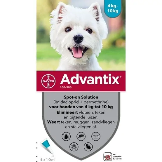 Advantix 狗 4-10 公斤 - 最强大的狗跳蚤药零售单位
